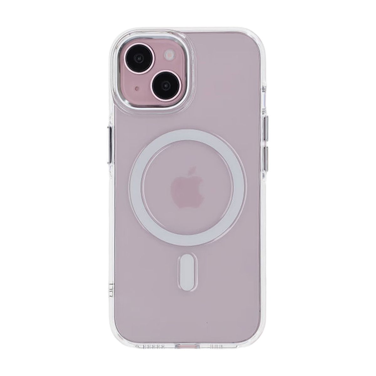 iPhone 15 Mobilskal TPU med Magnet Rvelon - Transparent