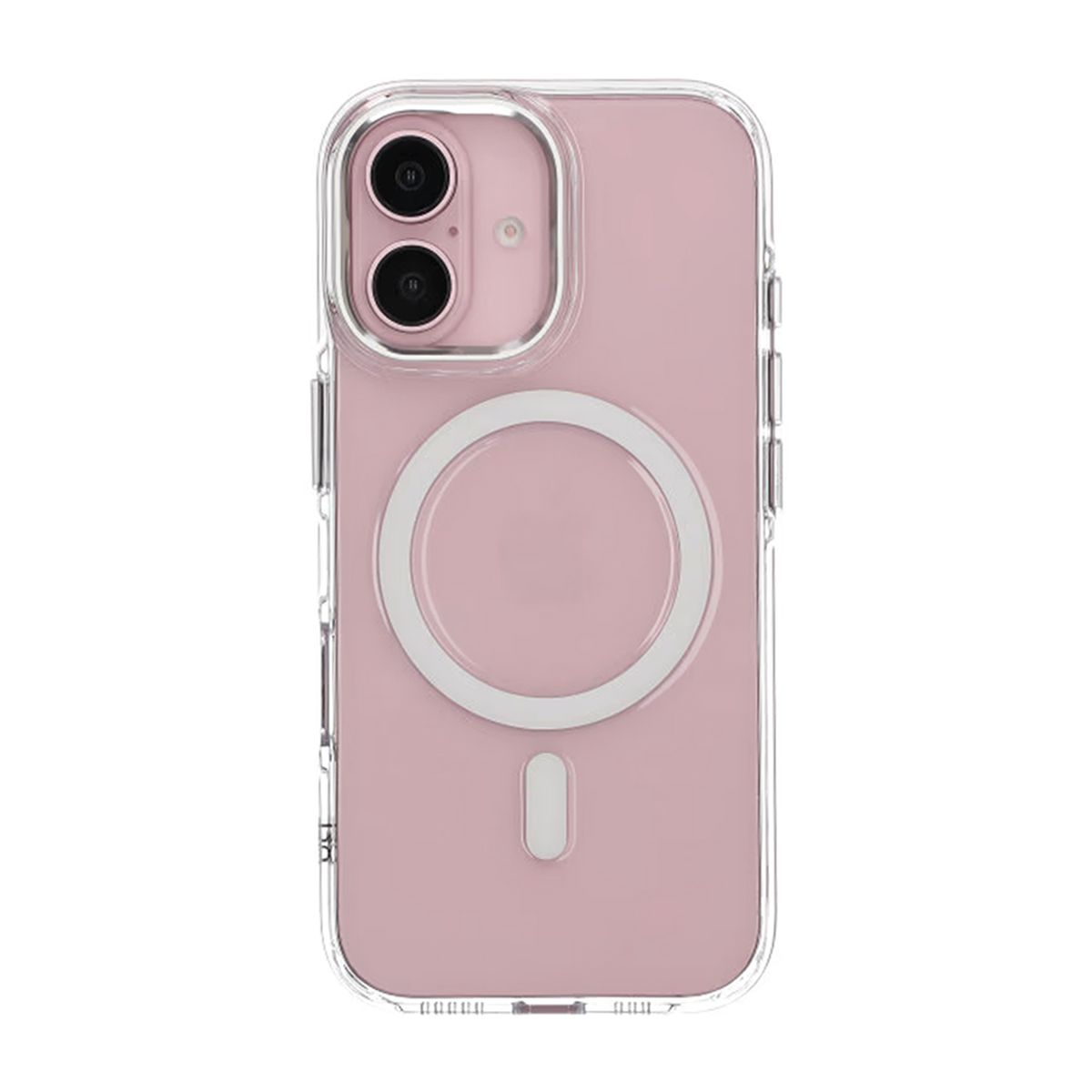 iPhone 16 Mobilskal TPU med Magnet Rvelon - Transparent