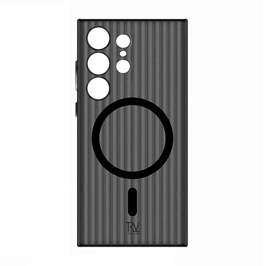 Samsung Galaxy S23 Mobilskal Korrugerad med Magnet Rvelon - Orange