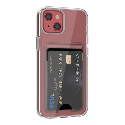 iPhone 13 Case with Card Holder TPU - Transparent
