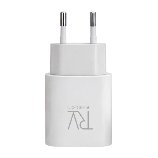 Rvelon Fast Charger Dual USB-A and USB-C 20W 10 pcs pack