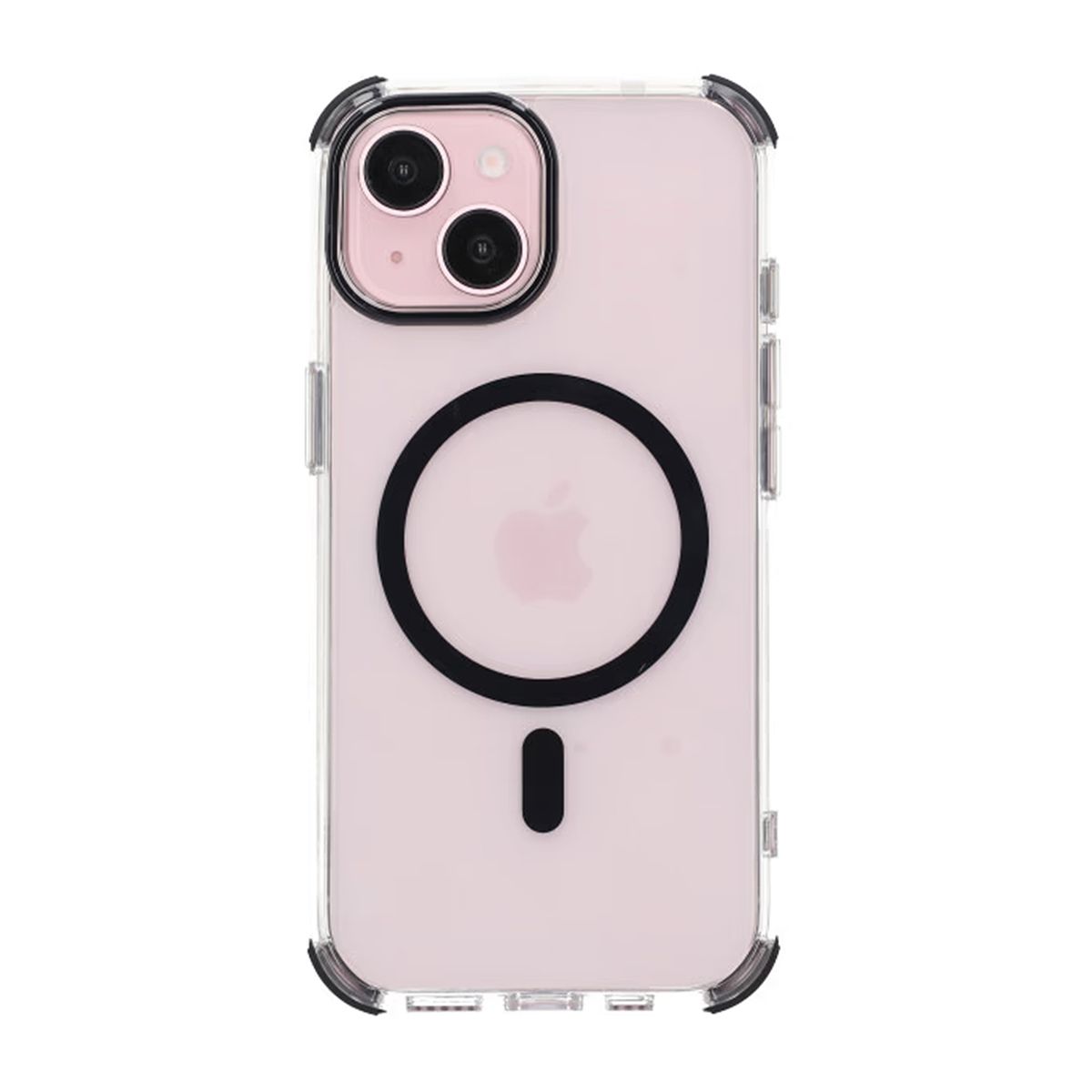 iPhone 15 Rvelon Mobilskal Magnet med Kantskydd - Svart