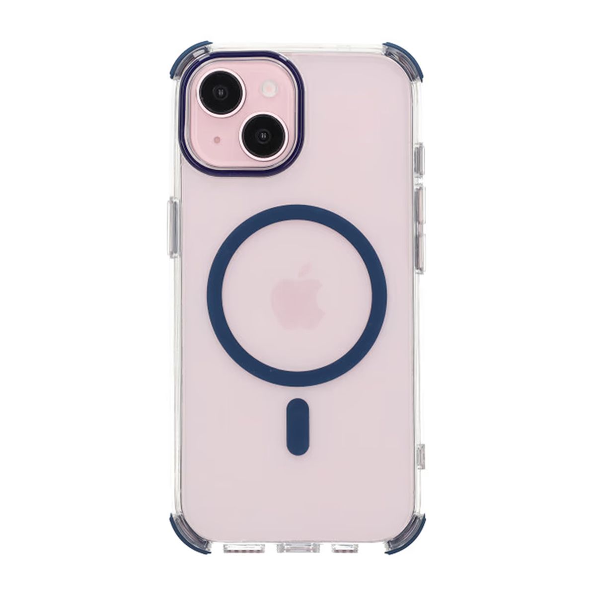 iPhone 15 Rvelon Mobilskal Magnet med Kantskydd - Blå