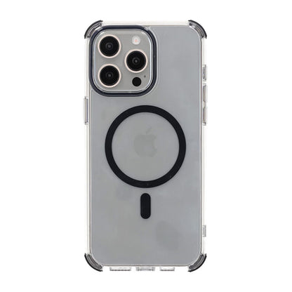 iPhone 15 Pro Max Rvelon Mobilskal Magnet med Kantskydd - Svart