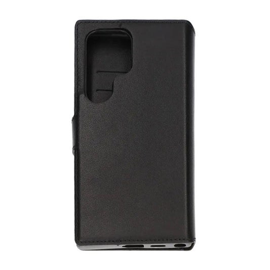 Samsung Galaxy S24 Ultra Plånboksfodral Läder Rvelon - Svart