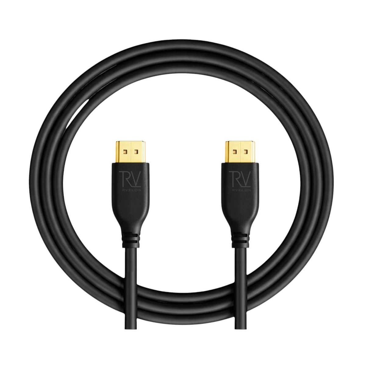Rvelon HDMI 2.1 Kabel AM till AM (30AWG) -1 meter