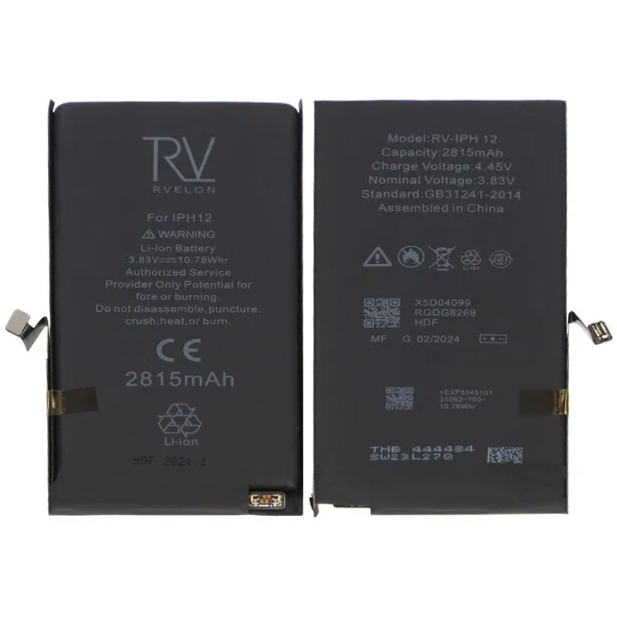 iPhone 12 Battery 2815mAh No Programming, 100% Health