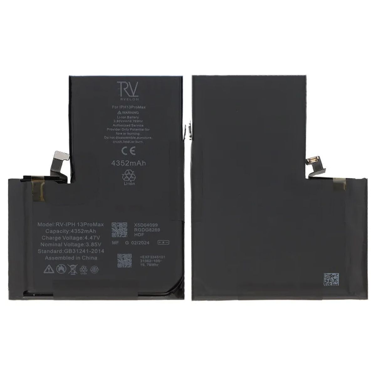 iPhone 13 Pro Max Battery 4352mAh No Programming, 100% Health