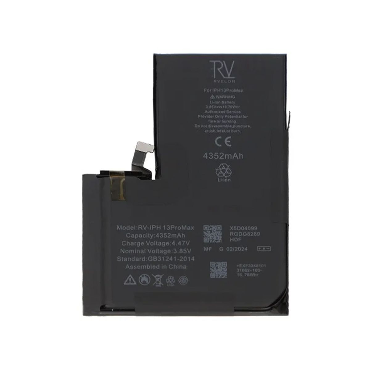 iPhone 13 Pro Max Battery 4352mAh No Programming, 100% Health