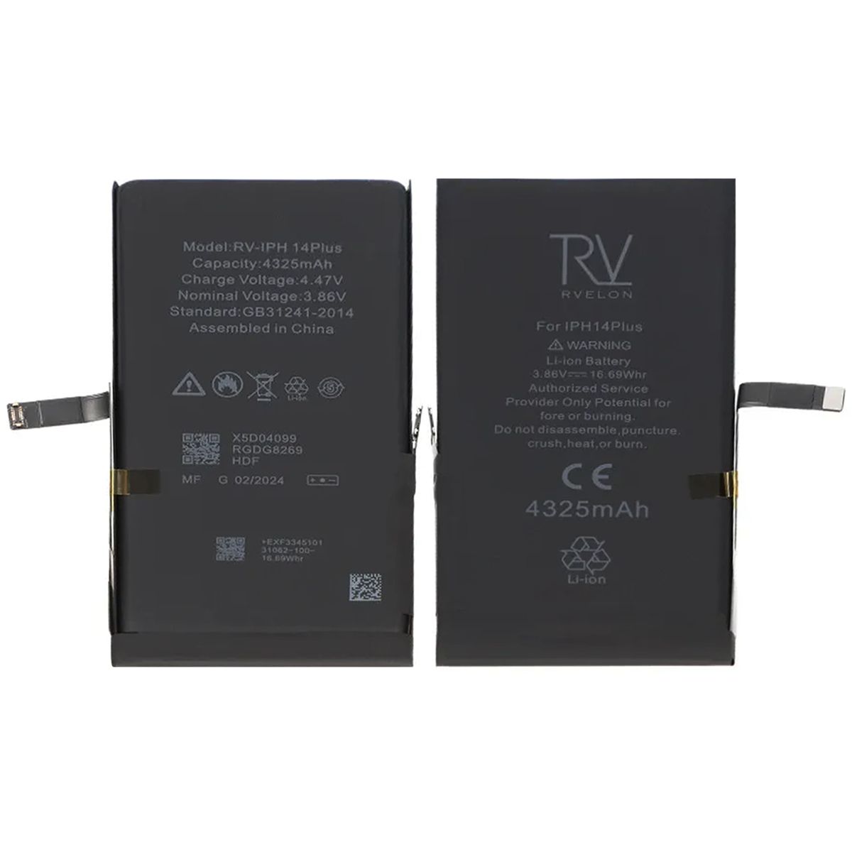 iPhone 14 Plus Battery 4325mAh No Programming, 100% Health