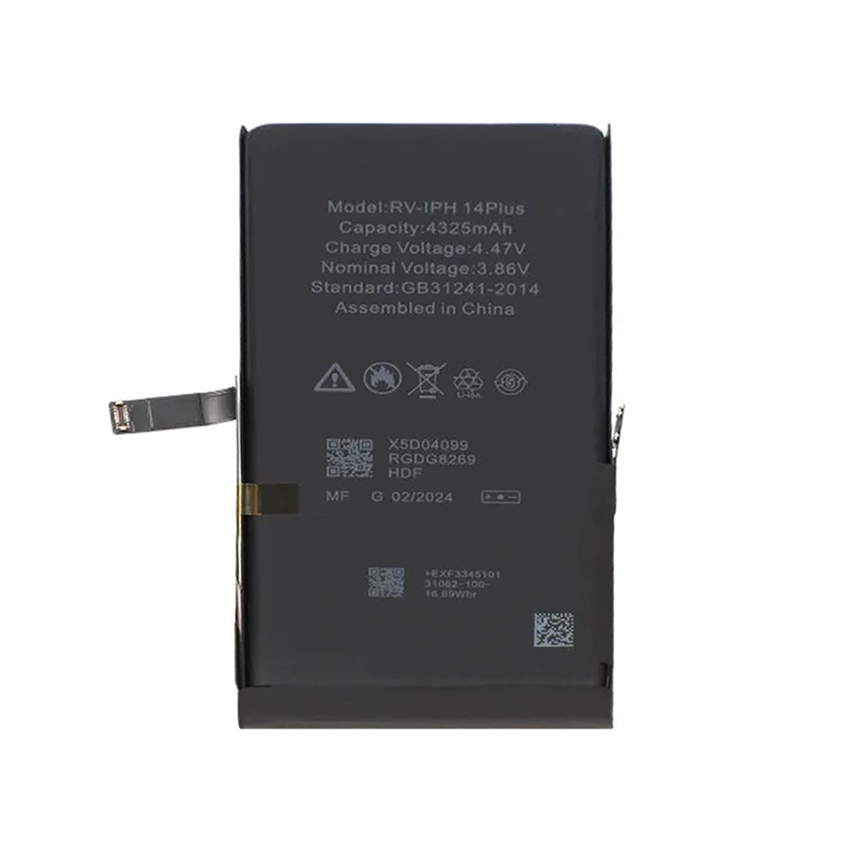 iPhone 14 Plus Battery 4325mAh No Programming, 100% Health