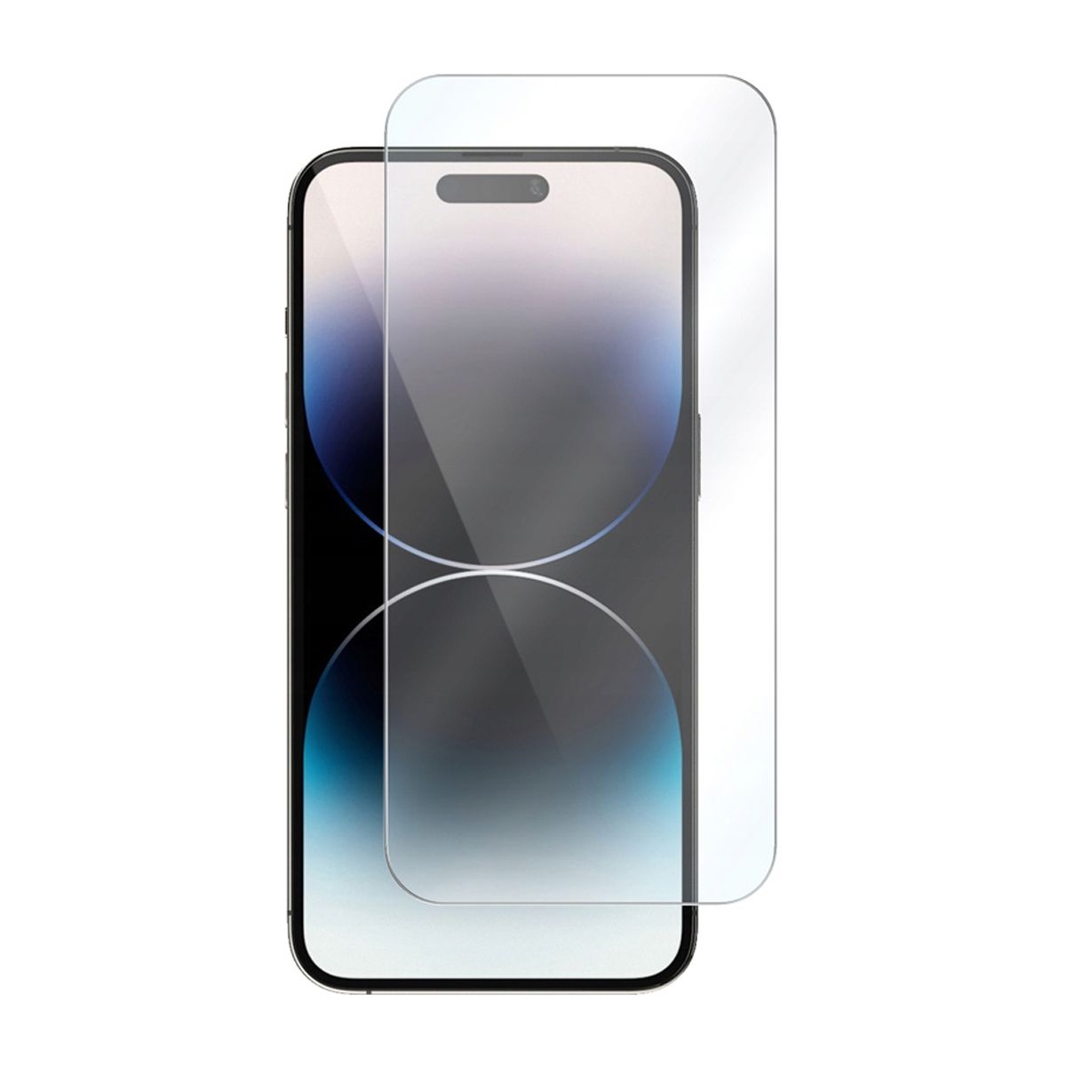 Rvelon Skärmskydd för iPhone 14 Pro/15/16 Härdat Glas 2.5D - miljö