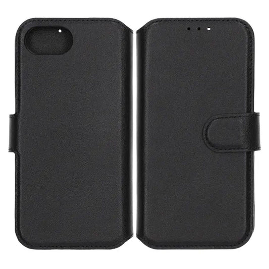 Rvelon Leather Wallet Case-iPhone 16e Black