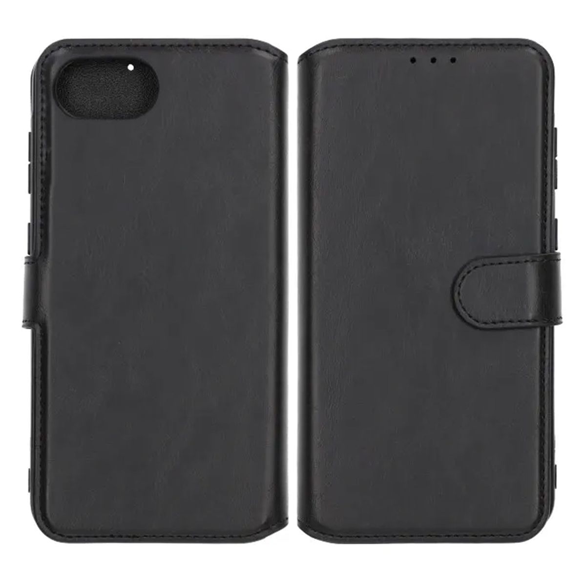 Rvelon Plånboksfodral Magnet för iPhone 16e och 17e - Svart