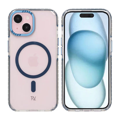 iPhone 15 Rvelon Mobilskal Magnet Förstärkt - Blå