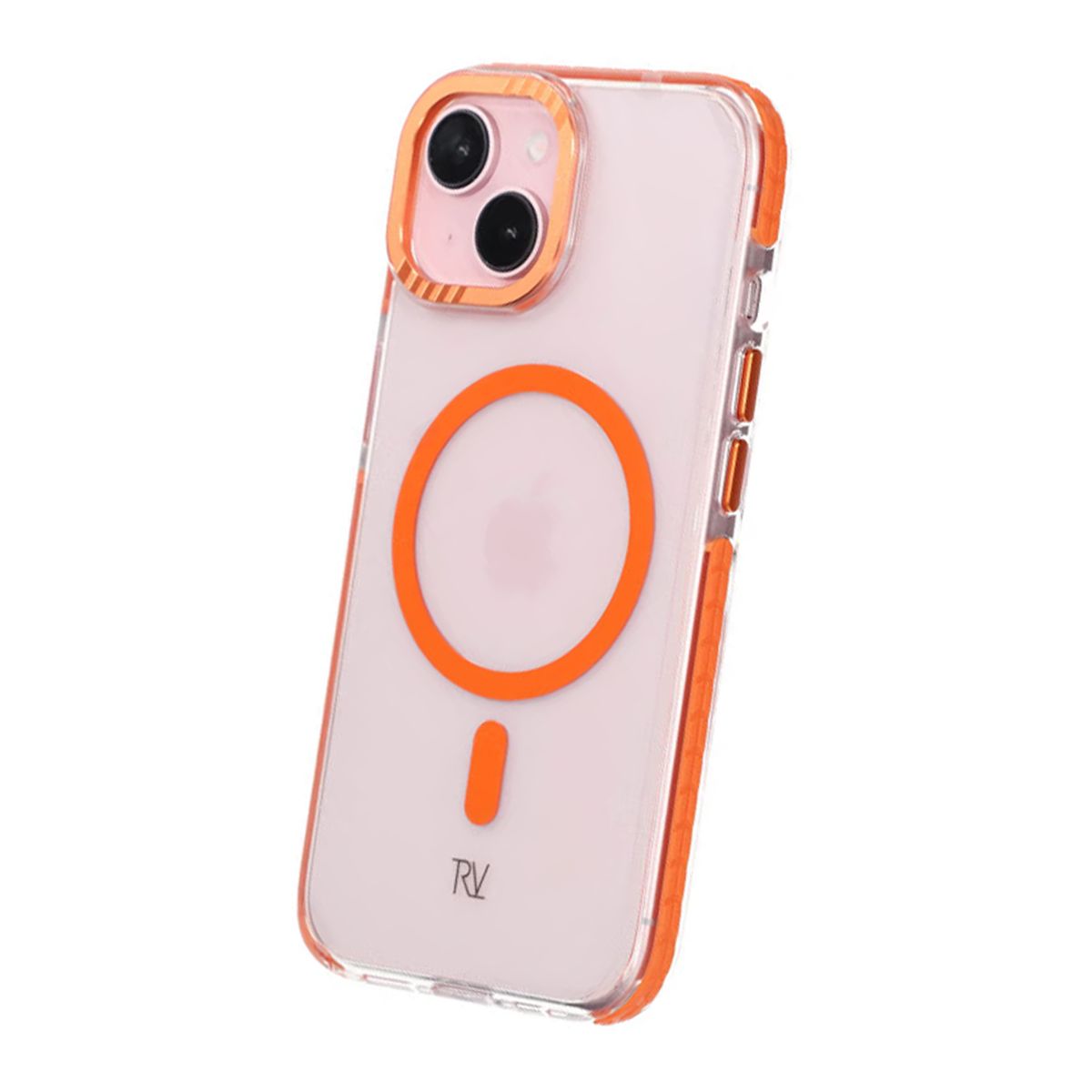 iPhone 15 Rvelon Mobilskal Magnet Förstärkt - Orange