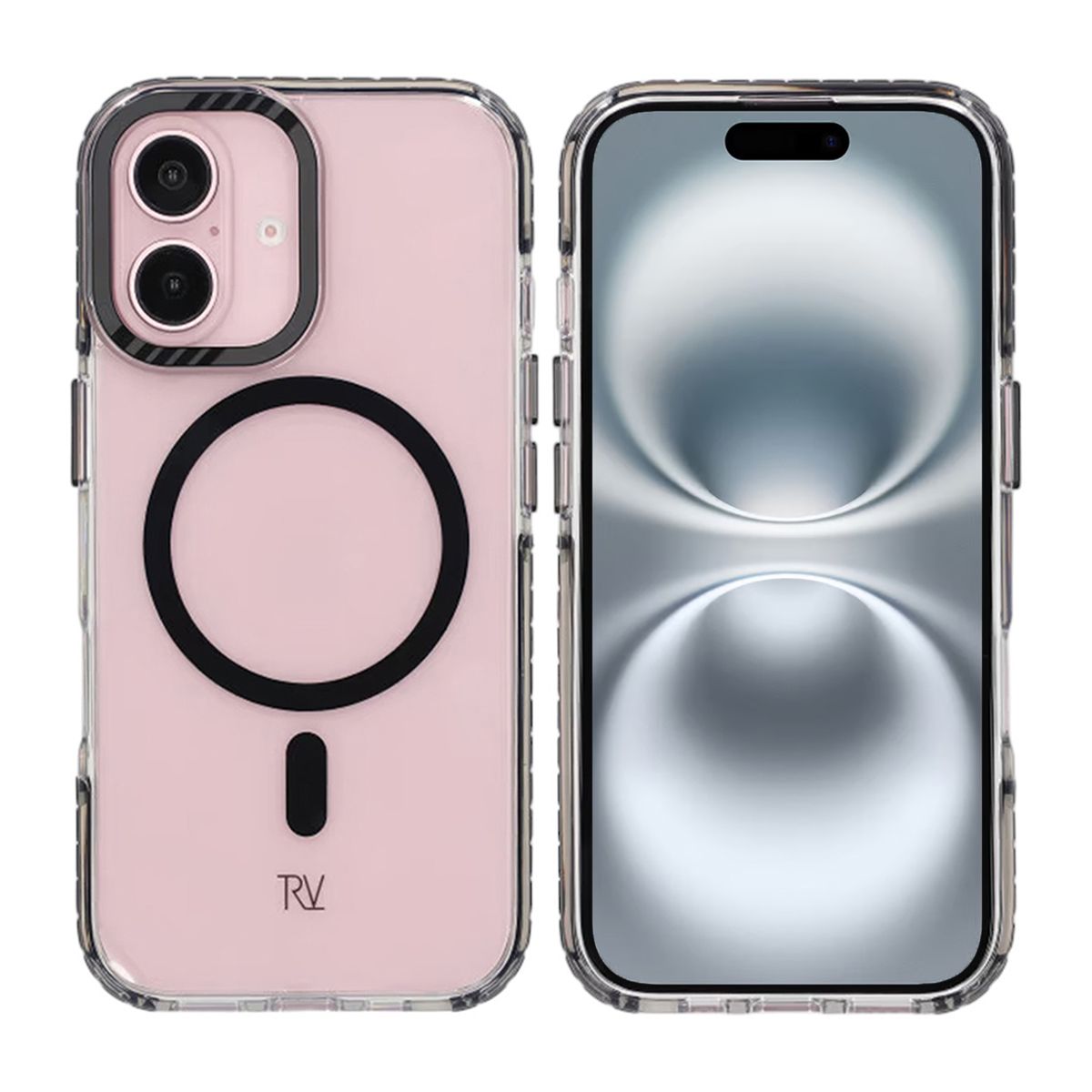 iPhone 16 Rvelon Mobile Case Magnet Reinforced - Black