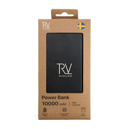 Rvelon Powerbank 10000 mAh - Black