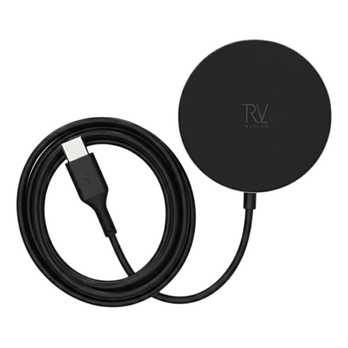 Rvelon Trådlös MagSafe Laddare med Stativ Qi2 15W USB-C - Grå