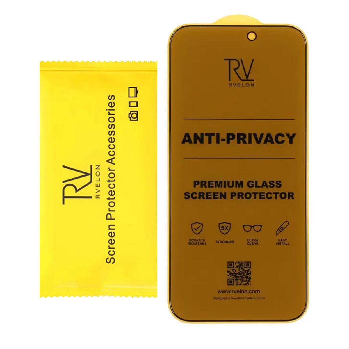 Rvelon Screen Protector iPhone 16 Pro and 17 and 17 Pro Privacy privacy film - bulk