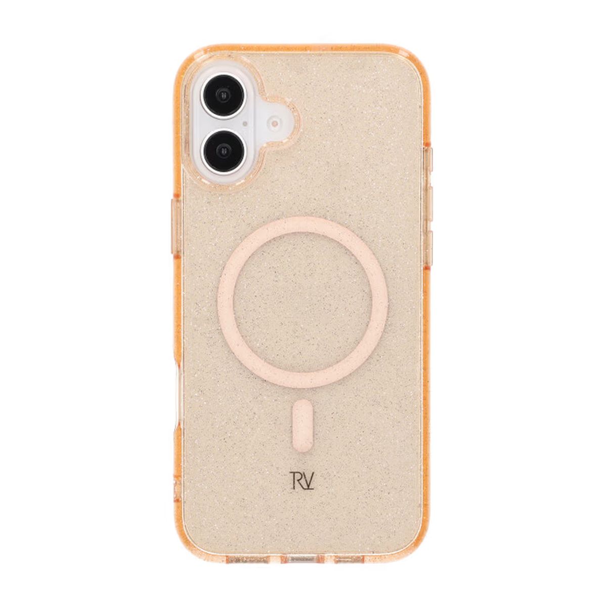 iPhone 16 Plus Rvelon Mobilskal TPU med MagSafe - Glitter Guld