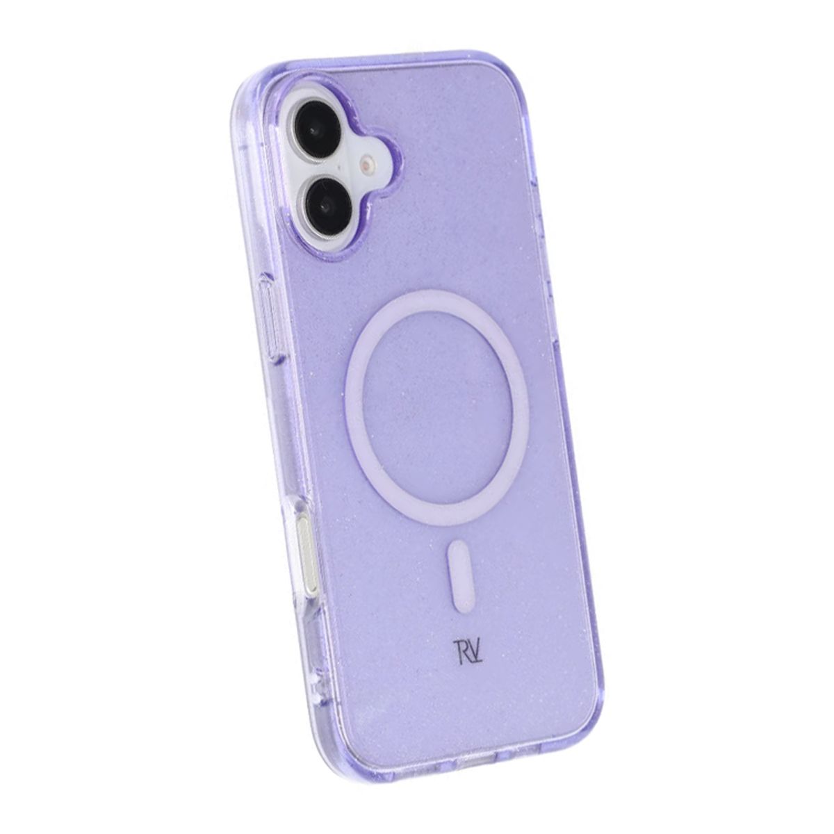 iPhone 16 Plus Rvelon Mobilskal TPU med MagSafe - Glitter Lila