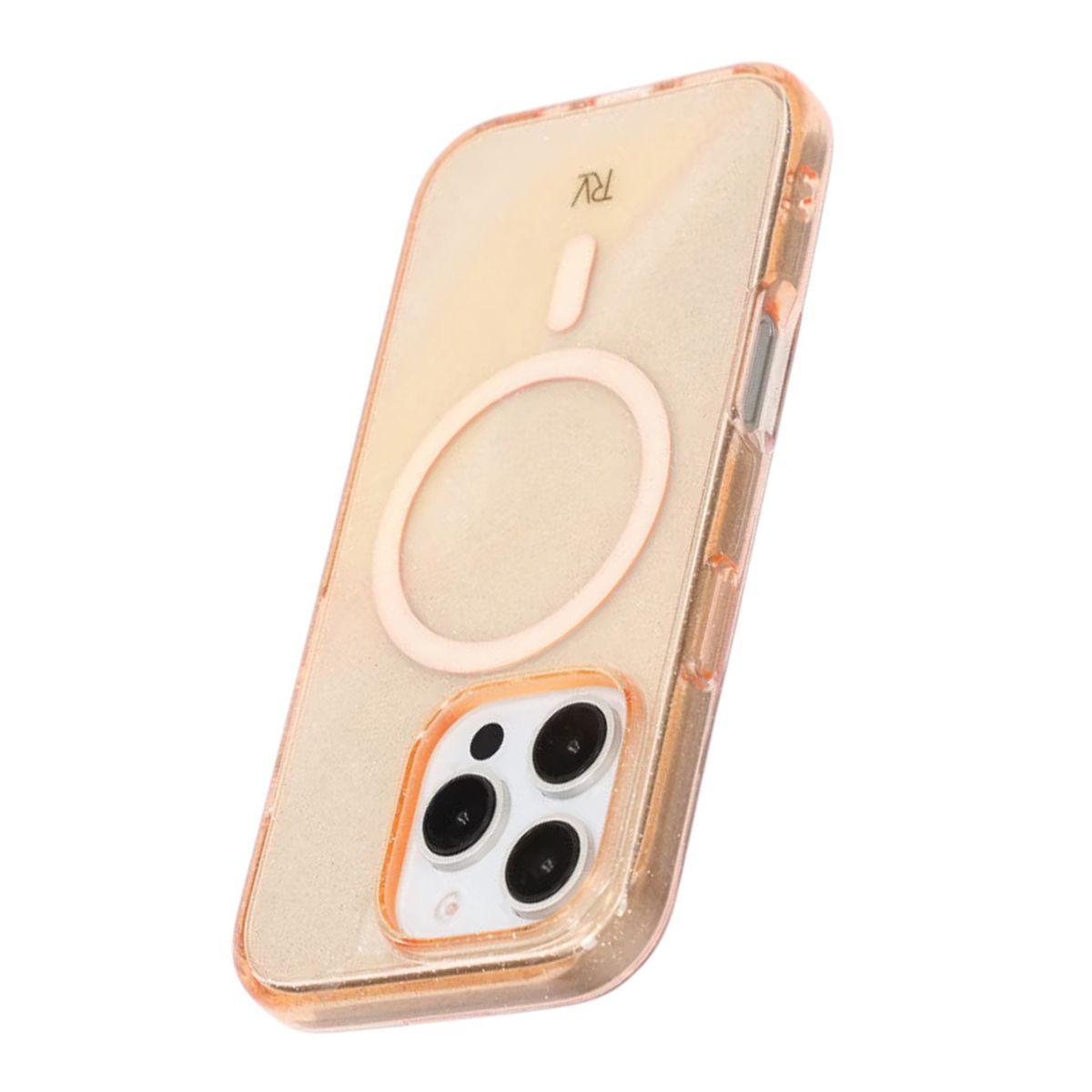 Rvelon Terminator with magsafe Phone Case For iPhone 16 Pro Gold Glitter