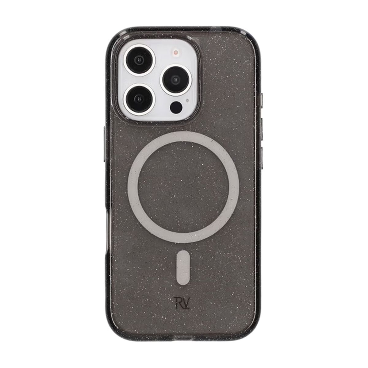 iPhone 16 Pro Rvelon Mobilskal TPU med MagSafe - Glitter Svart