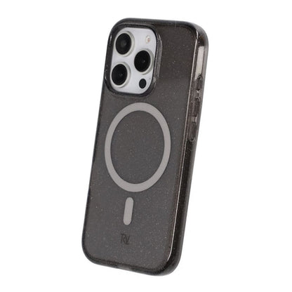 iPhone 16 Pro Rvelon Mobilskal TPU med MagSafe - Glitter Svart