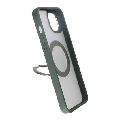 iPhone 15 Plus Skal med MagSafe Stativ Rvelon - Grön
