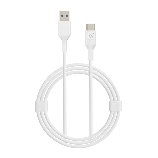 Rvelon USB-A till USB-C Kabel 1M White