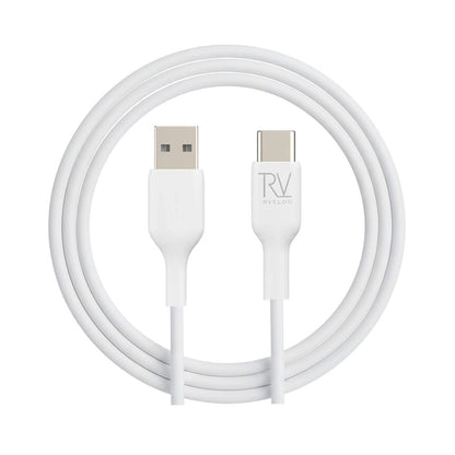 Rvelon USB-A till USB-C Kabel 1M White