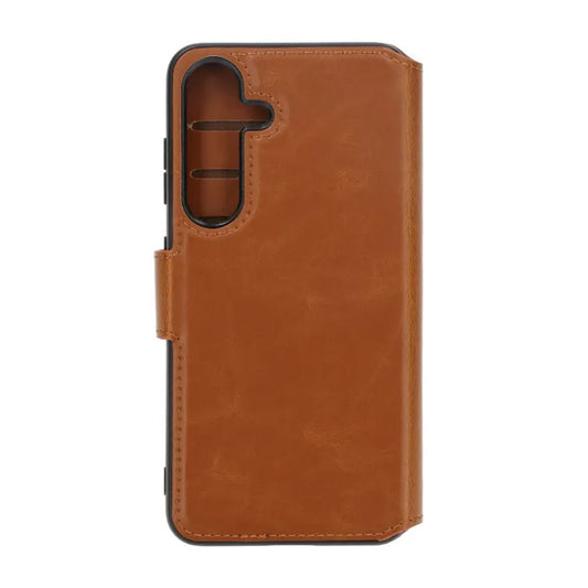 Rvelon Wallet Case For Samsung S24 Brown