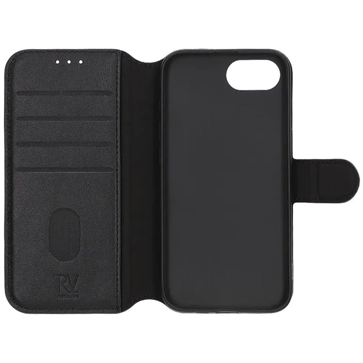 Rvelon Plånboksfodral för iPhone 16e och 17e - Svart