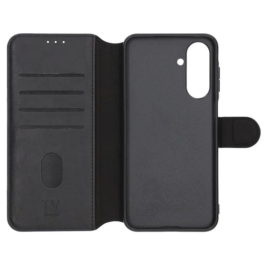 Rvelon Wallet Case for Samsung A17 - Black