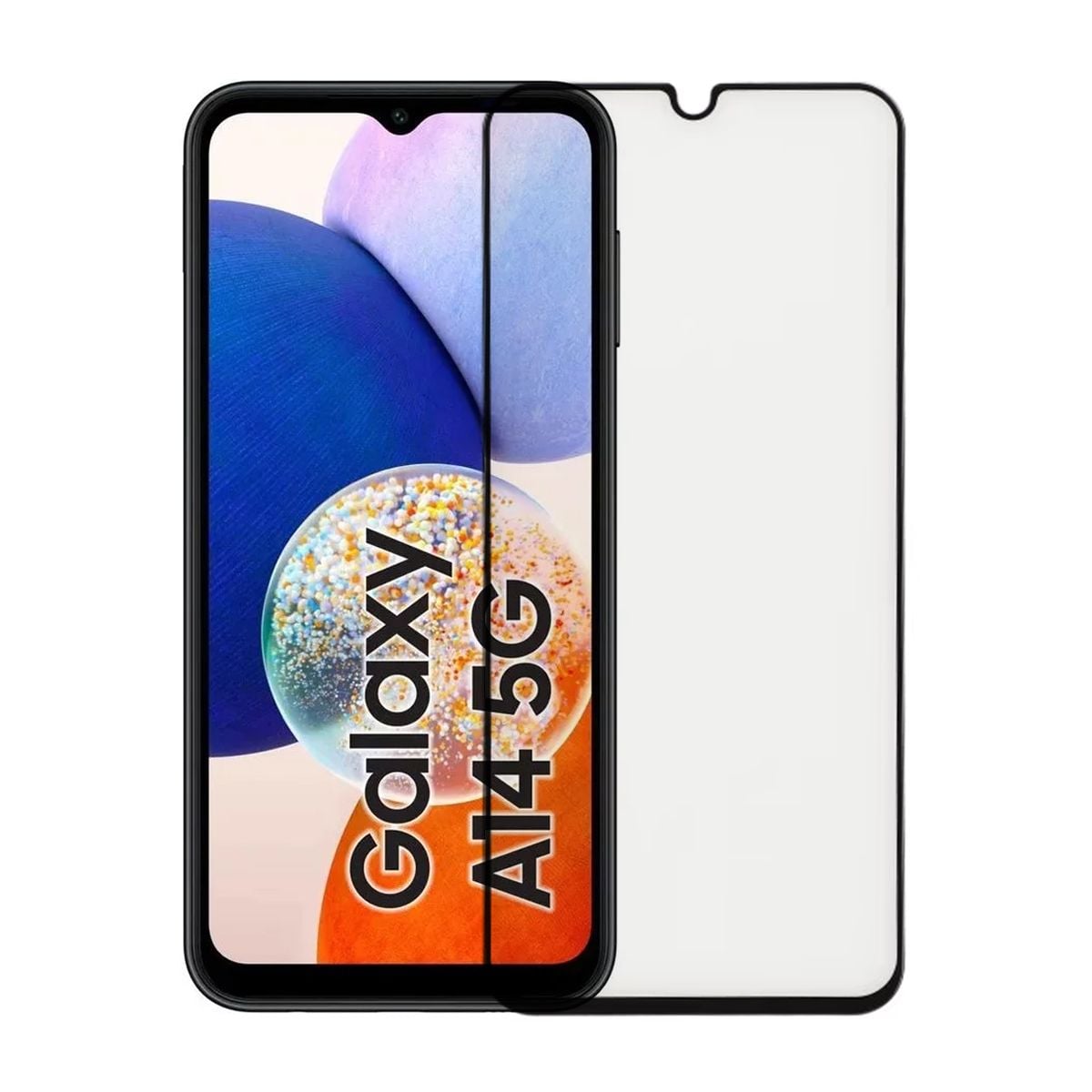 Skärmskydd Samsung Galaxy A14 (4G/5G) - 3D Härdat Glas - Svart Bulk