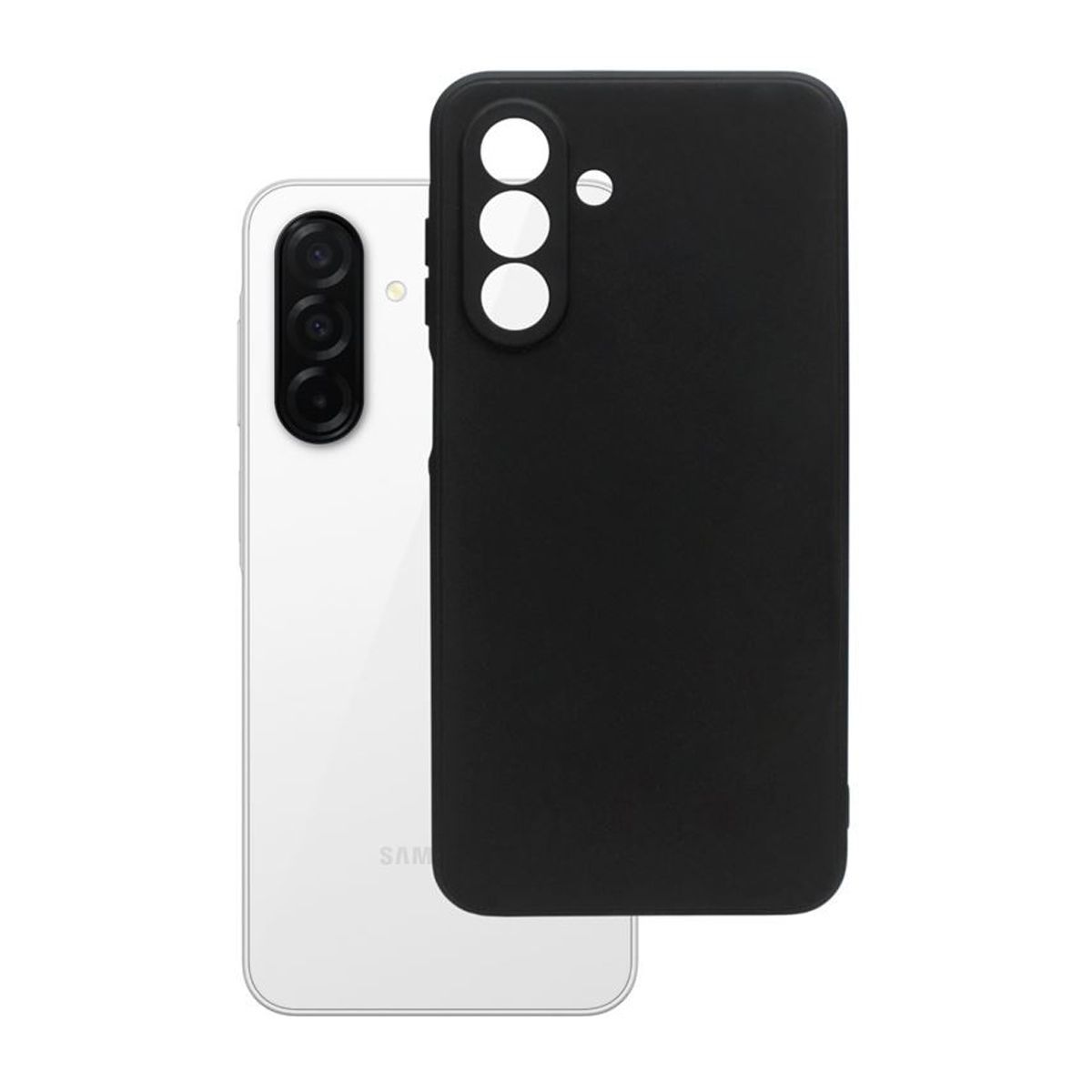 Rvelon Mobilskal Silikon för Samsung Galaxy A17 - Svart