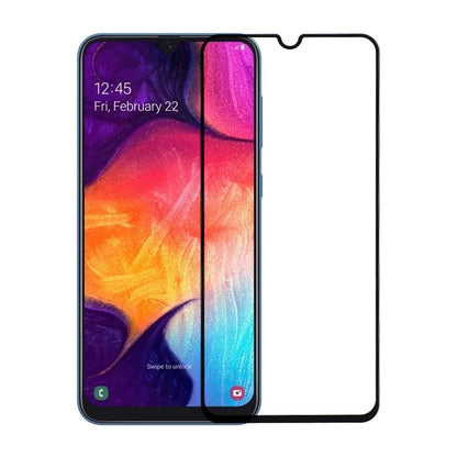 Skärmskydd Samsung A10 - 3D Härdat Glas Svart Bulk