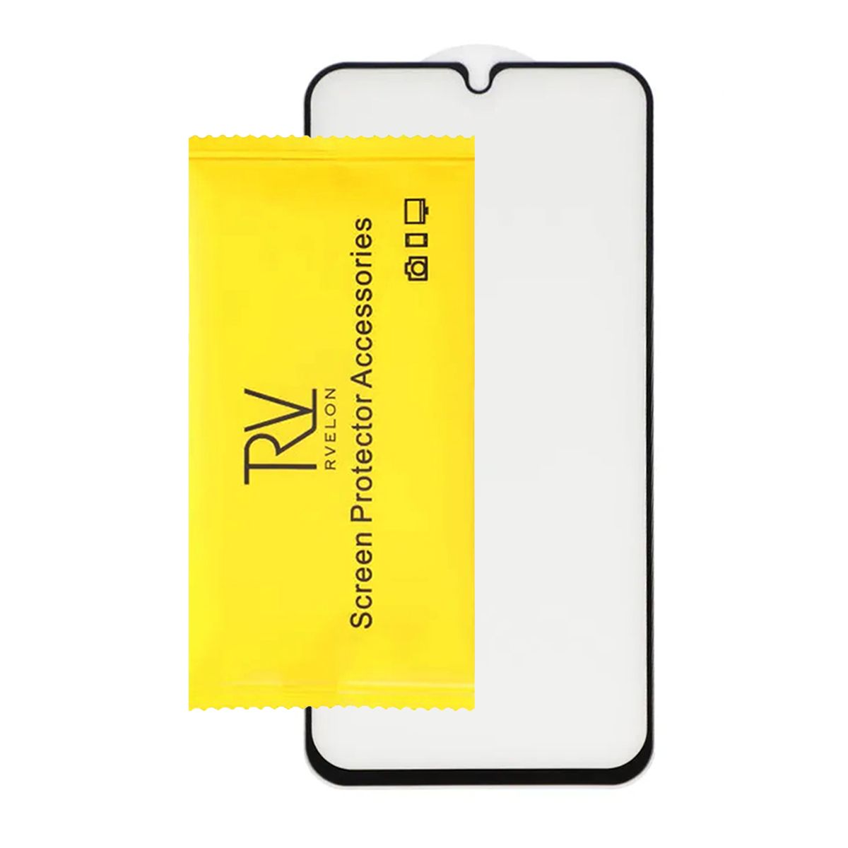 Samsung A34 5G Full Cover Tempered Glass Screen Protector Black Bulk