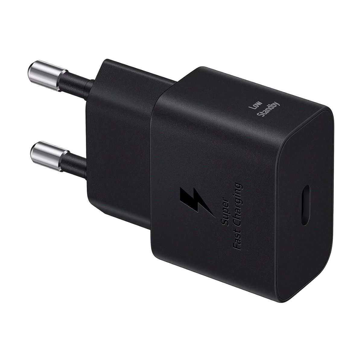 Samsung 25W USB-C GaN Strömadapter med kabel - Svart