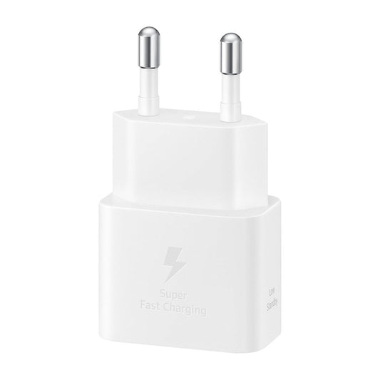 Samsung 25W USB-C GaN Strömadapter med kabel - Vit