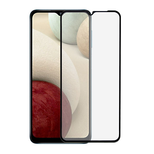 Skärmskydd Samsung A12 - 3D Härdat Glas Svart