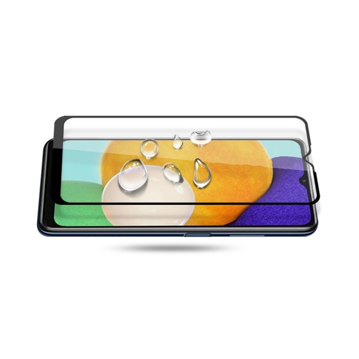 Skärmskydd Samsung A13 4G - 3D Härdat Glas Svart Bulk