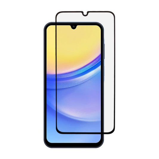 Samsung Galaxy A15 Full Cover Tempered Glass Screen Protector Black