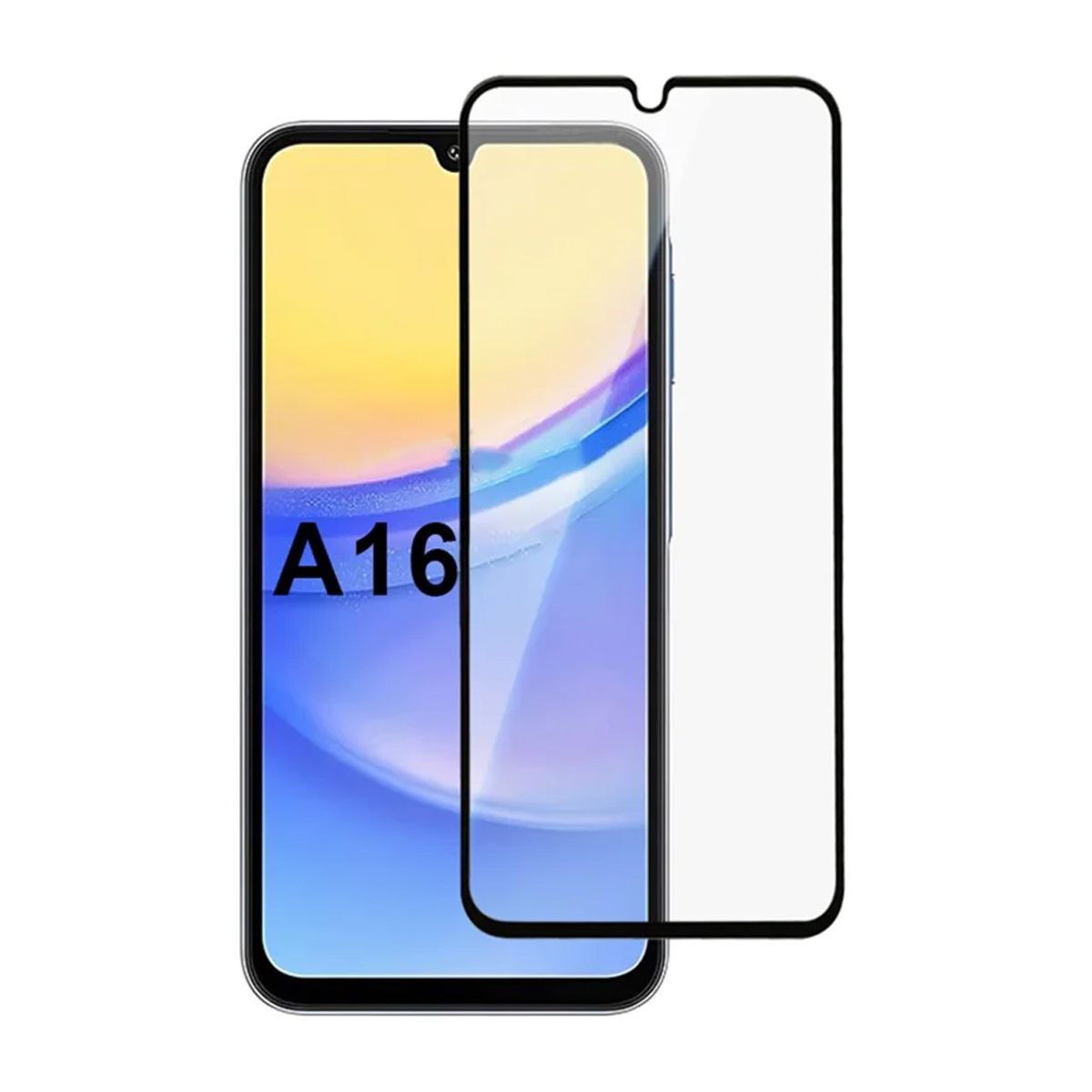 Skärmskydd Samsung Galaxy A16 med Aluminium ram Bulk
