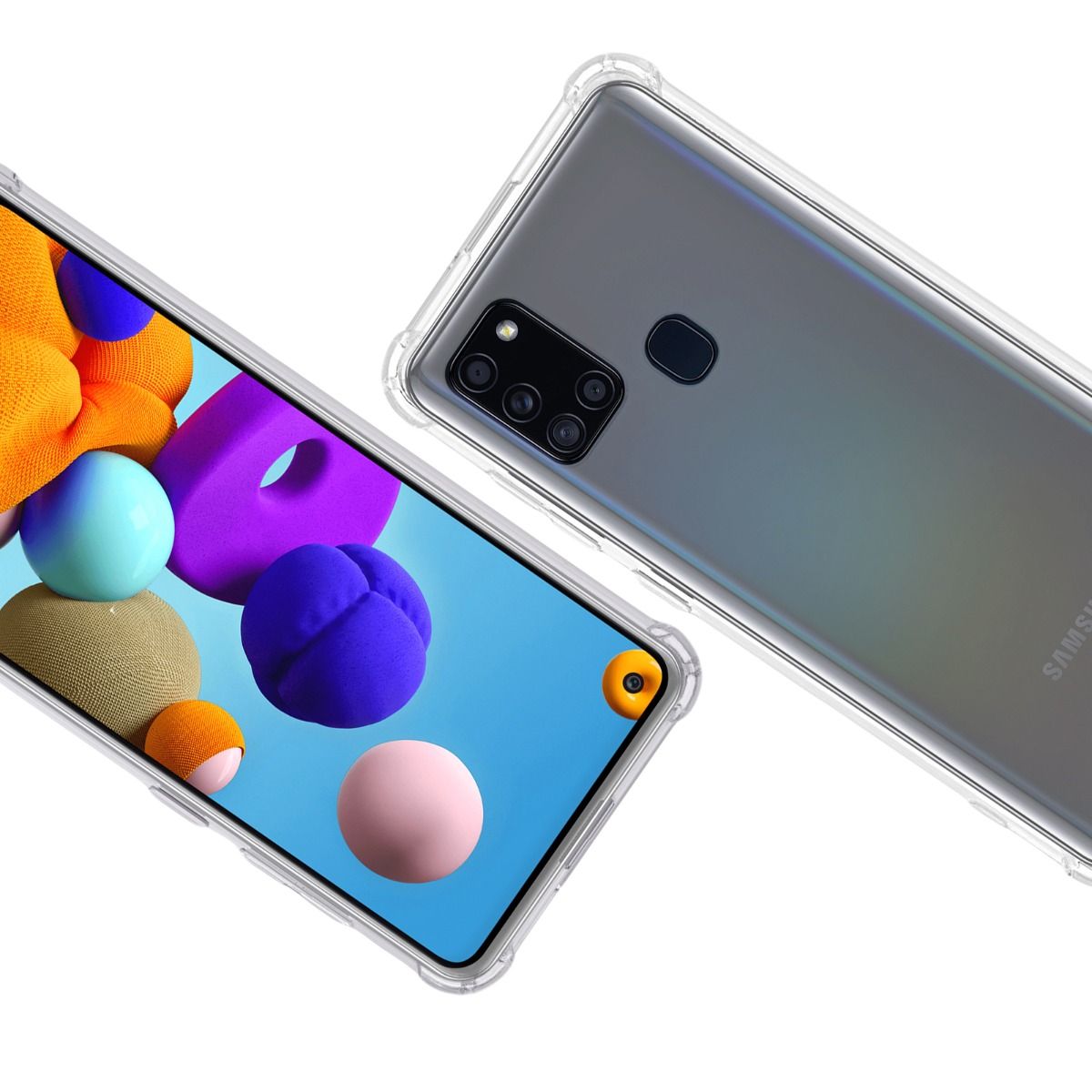Stöttåligt Skal Samsung Galaxy A21s - Transparent
