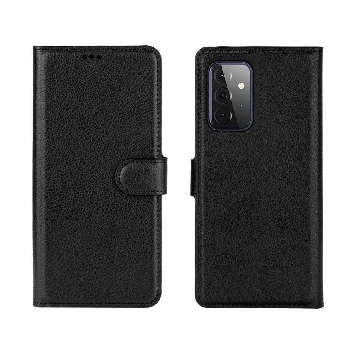 Samsung Galaxy A52 5G Flip Stand Leather Wallet Case Good Quality Black