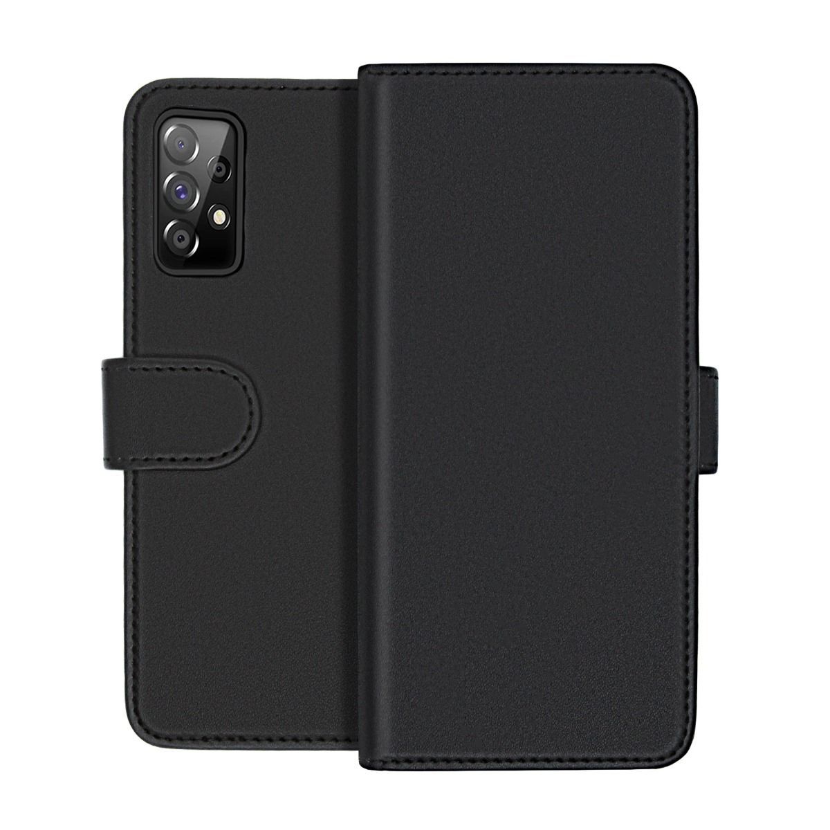 Samsung Galaxy A52 RV Flip Stand TPU+PC Leather Case Black High Quality