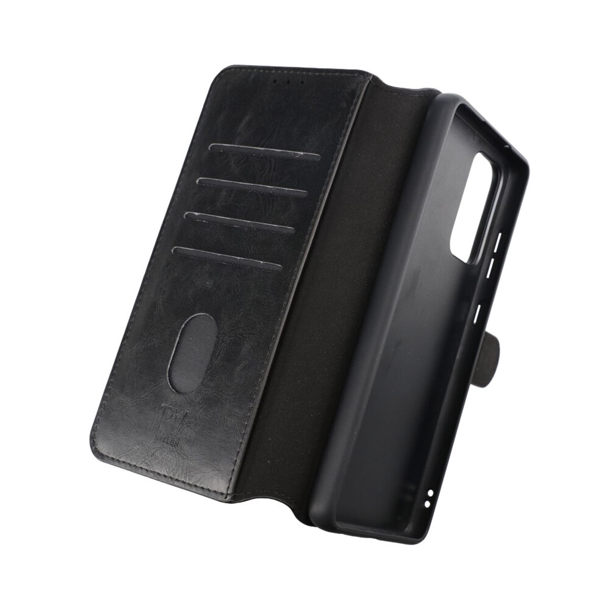 Samsung Galaxy A52 RV Flip Stand TPU+PC Leather Case Black High Quality