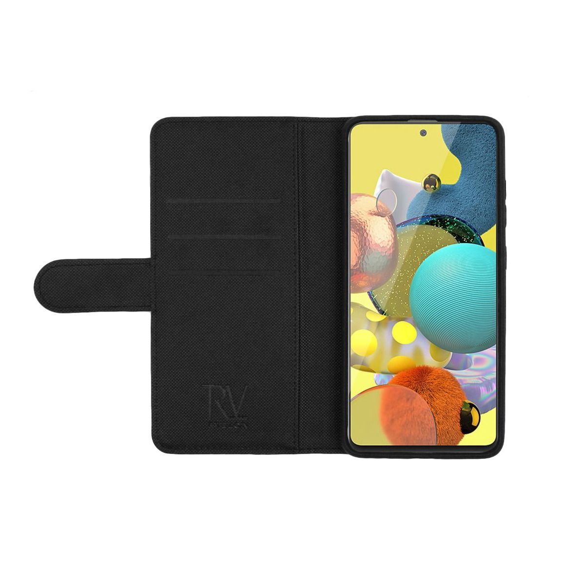 Samsung Galaxy A72 Plånboksfodral Magnet Rvelon - Svart